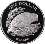 New Zealand 1986 Kakapo $1 Silver Proof Coin