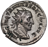 Rome Trajan Decius Silver Antoninianus 249-251AD gVF