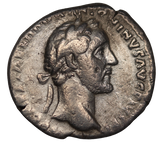 Rome Antoninus Pius Silver Denarius 138-161AD good Fine