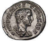Rome Geta Silver Denarius 209-212AD VF