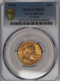 1910 GB Gold Sovereign MS62