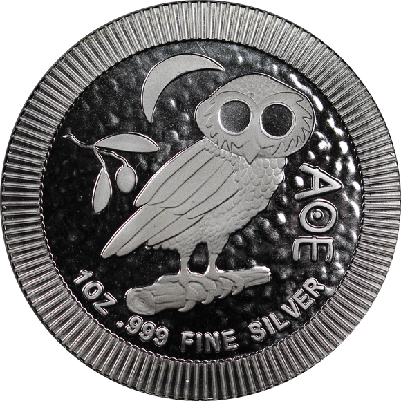 2022 Athena Owl 1oz Silver Stacker Coin