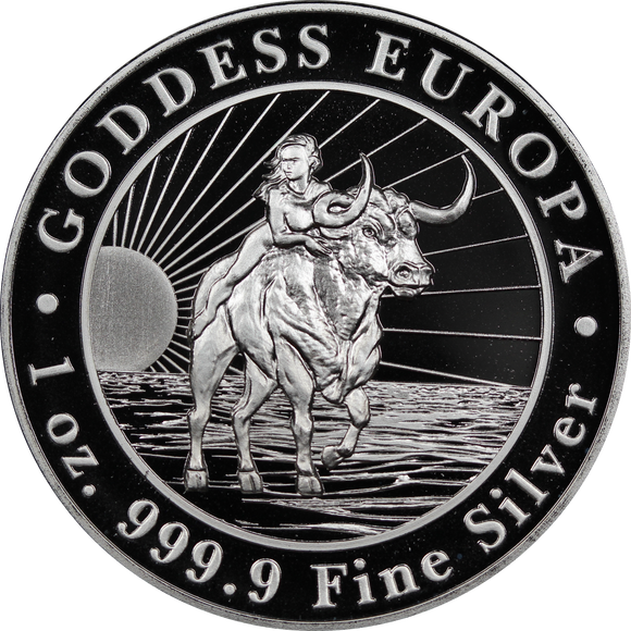 2022 Goddess Europa 1oz Silver Coin