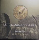 2010 1/10oz Kangaroo Gold Proof Coin