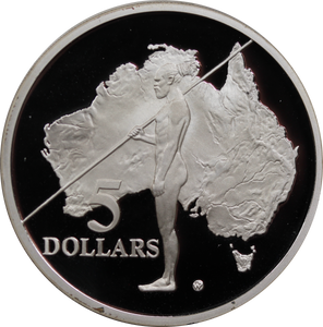 1993 Silver $5 Explorers - Indigenous Australian Coin