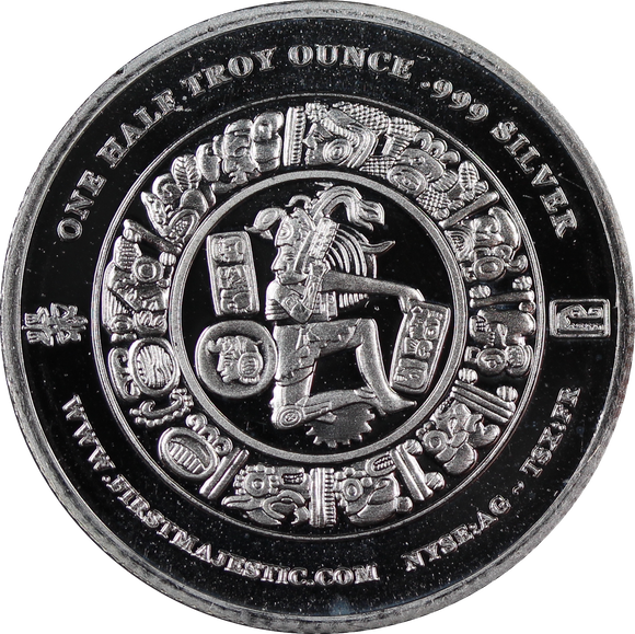 2021 First Majestic Mayan 1/2oz Silver Round