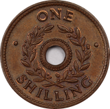 1943 One Shilling Internment Token UNC