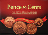 Australian Copper Pence To Cents Changeover Pack Premium Edition