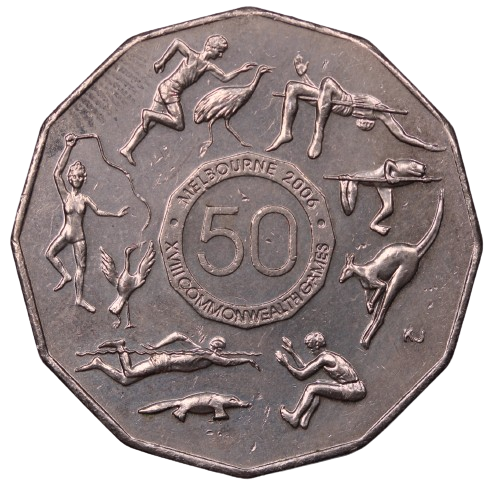 2005 Commonwealth Games 50c Coin