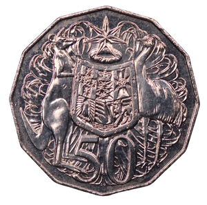 2008 Coat of Arms 50c Coin