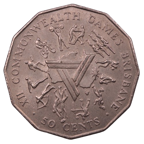 1982 Commonwealth Games 50c Coin