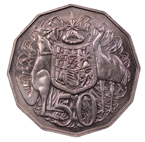 1984 Coat of Arms 50c Coin