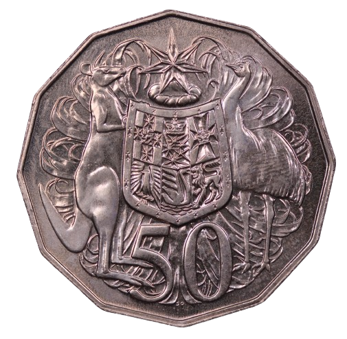 1984 Coat of Arms 50c Coin