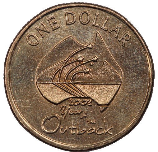 2002 Outback Australia $1 Coin