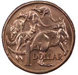 1998 Mob of Roos $1 Coin