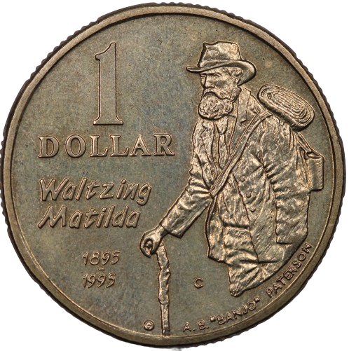 1995 Waltzing Matilda $1 Coin