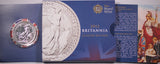 2012 GB 1oz Silver Britannia Coin in Card