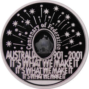 2001 Federation 1oz Silver Proof Finale Coin