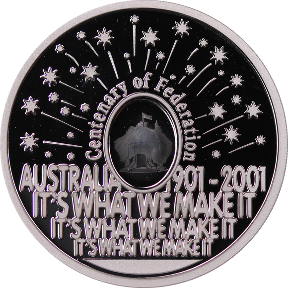 2001 Federation 1oz Silver Proof Finale Coin