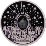 2001 Federation 1oz Silver Proof Finale Coin