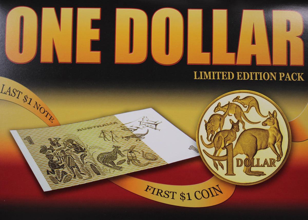 $1 Currency Crossroads Last Paper Note First Coin Limited Edition Pack ...