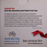 2010 Australia Day 50c Silver Proof Coin