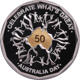 2010 Australia Day 50c Silver Proof Coin