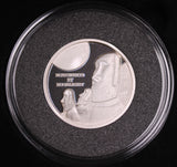 2019 Fiji 1oz Silver Monuments by Moonlight Easter Island Ultra High Relief Proof