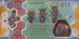 Guardian Poland Bee Hive Polymer Test Banknote Pair in Folder