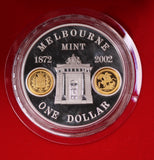 2002 Melbourne Mint Anniversary 1oz Silver Proof Coin