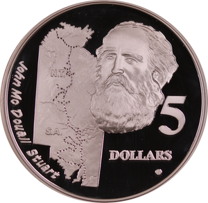 1994 Silver $5 Explorers - John McDouall Stuart