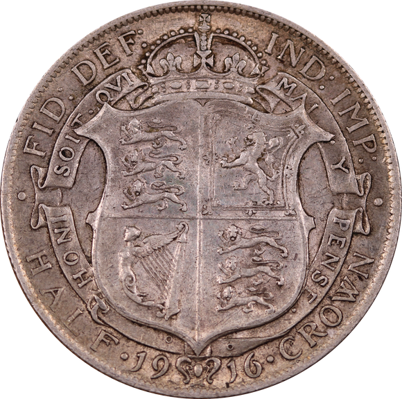 GB 1916 Half Crown Circulated