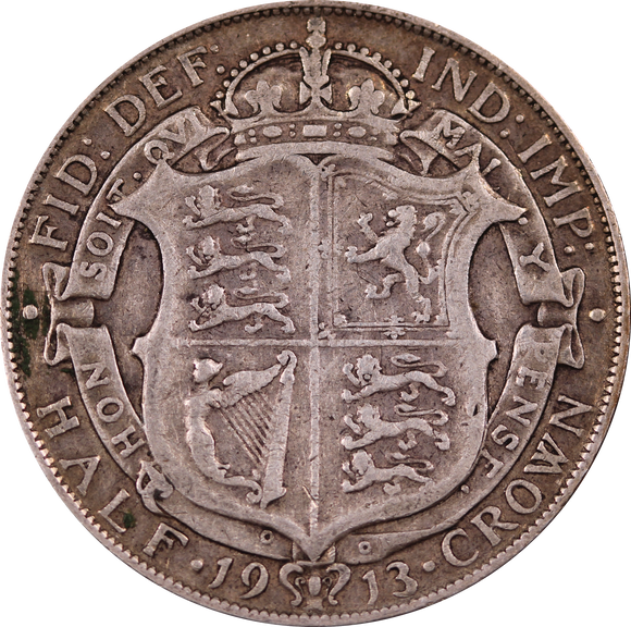 GB 1913 Half Crown Circulated