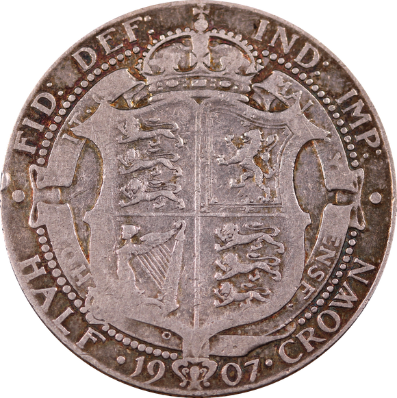 GB 1907 Half Crown Circulated