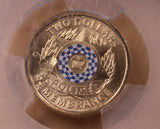 2019 Police Remembrance $2 C Mintmark Struck Through Error Coin MS69