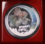 2019 Deadly and Dangerous Lionfish 1oz Silver Proof Coin