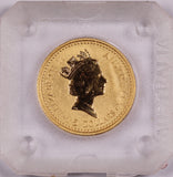 1991 Australian Nugget Kangaroo 1/10oz Gold Coin