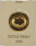 1987 Little Hero 1/10oz Gold Nugget Coin