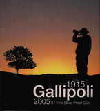 2005 Gallipoli $1 Silver Proof Coin