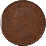 1950 Penny Clipped Planchet VF