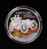 2012 $1 First Car Across Australia Coloured Silver Proof Coin