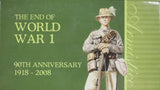 2008 The End of World War I 90th Anniversary 1oz Silver Coin Pair