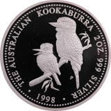 1998 Kookaburra 2oz Silver Coin