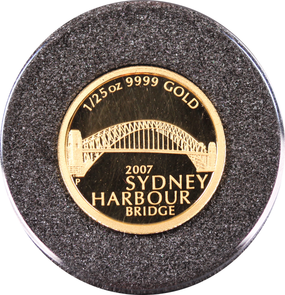 2007 Sydney Harbour Bridge 1/25oz Gold Proof Coin