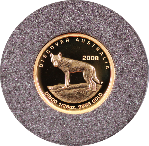 2008 Dingo 1/25oz Gold Proof Coin