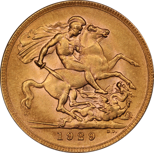 1929 Perth Mint Gold Sovereign gEF