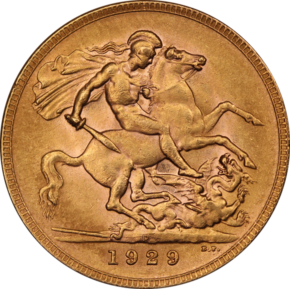 1929 Perth Mint Gold Sovereign gEF