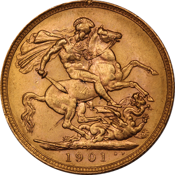 1901 Perth Mint Gold Sovereign EF