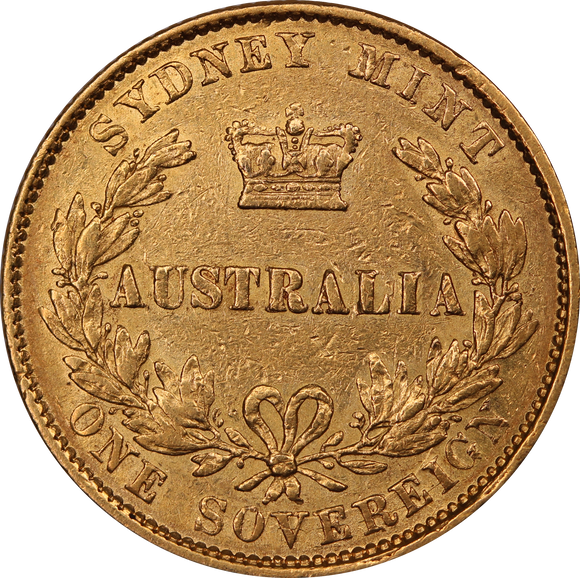 1866 Sydney Mint Type II Gold Sovereign gFine