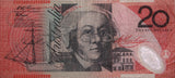 1995 $20 Last Prefix Fraser/Evans aFine Banknote